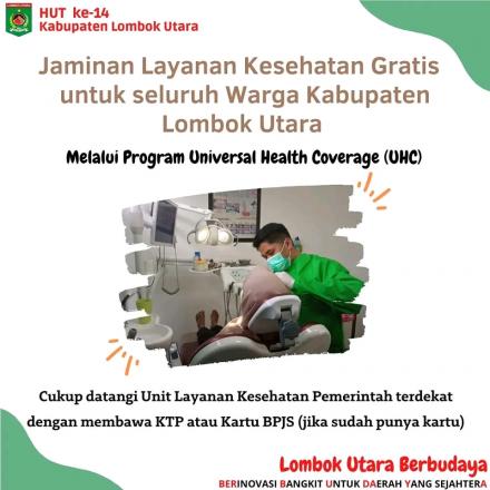 Pelayanan Kesehatan Gratis Untuk Masyarakat Lombok Utara